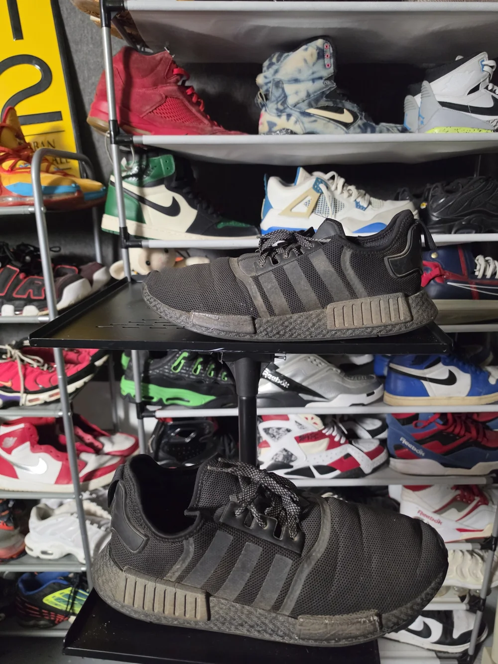 🔥 Adidas NMD R1 Triple Black Sneakers Men Size 12